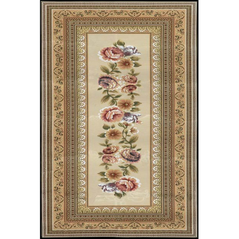 Luxurious Velvet Area Rug, 5.2 x 7.5 ft | 100% Velvet Fabric, 100% Cotton Sole, 0.4 in Pile Height | Antibacterial, Non-Slip, Machine Washable | Elegant 3D Digital Print, Perfect for Living Room & Bedroom Décor