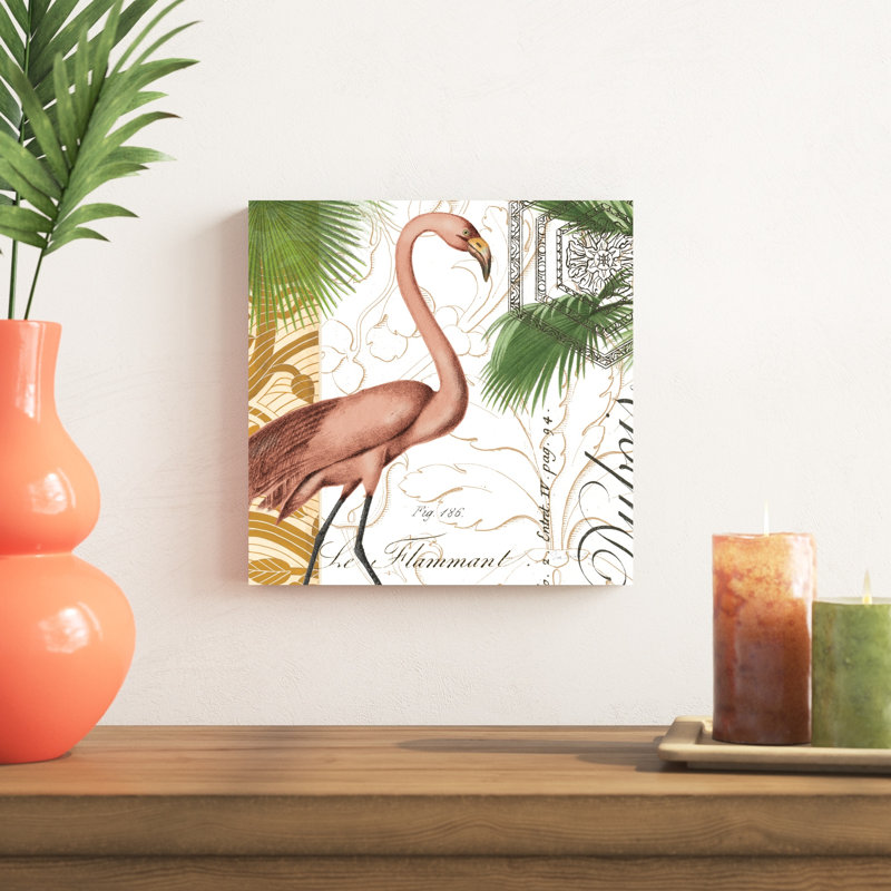 Flamingo Curiosity I, H 12 po x l 12 po