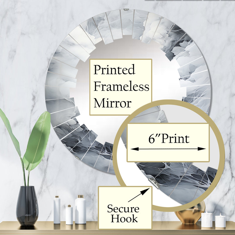 Miroir mural Helgine, 32 po x 32 po