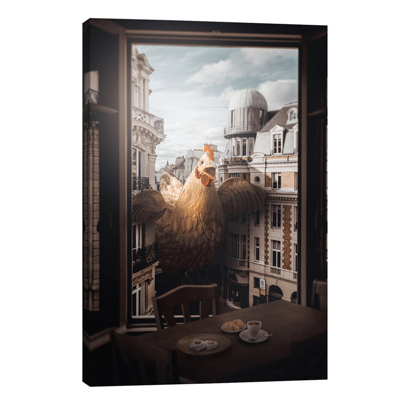 Chickens Revenge by Shaun Ryken - Wrapped Canvas Print, 66.04 cm H x 45.72 cm W x 1.91 cm D