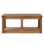 Table basse rectangulaire en bois massif 47,24 "avec rangement pour le salon