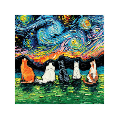 " Starry Cats " by Aja Trier