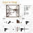 Bird Silhouette on Branch Modern Abstract Wall Accent Sculpture Hanging Decoration Metal Wall Decor-124837932-124837934