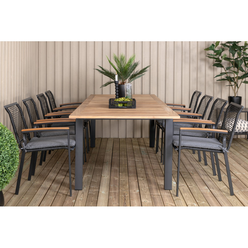 Bueford 8 -Person Solid Wood Dining Set