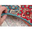Tapis rouge/bleu oriental médaillon bidjar Bertha