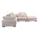 Saegan 130.5" Wide Right Hand Facing Modular Corner Sectional with Ottoman