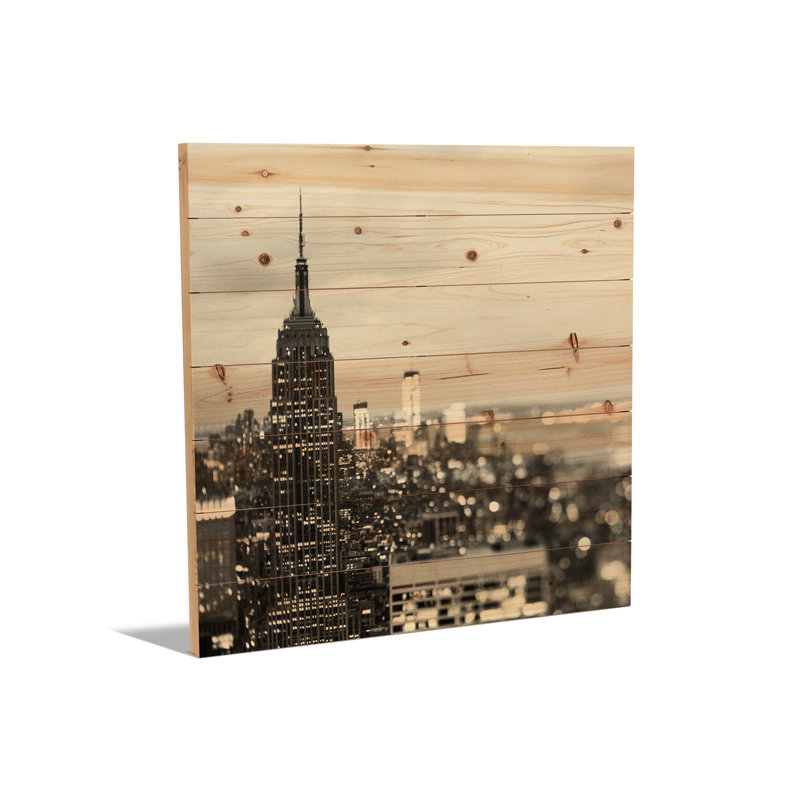 Impression sur bois en bois - New York Noir par Chelsea Victoria