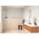 Solaris 36 in. x 78 in. Fully Frameless Radius Single Fixed Shower Panel