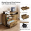 Ensemble de bureau de direction de 63 pouces avec armoire, bureau rétro pour bureau à domicile