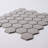 Gray Matte 2"x2" Hexagon Mosaic Tile- 11x13 Porcelain tile for Kitchen Backsplash & Bathroom Wall (Set of 20)-95455231