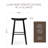 Maven Lane Luna Backless Stool in Wood Finish-92610973-93051215