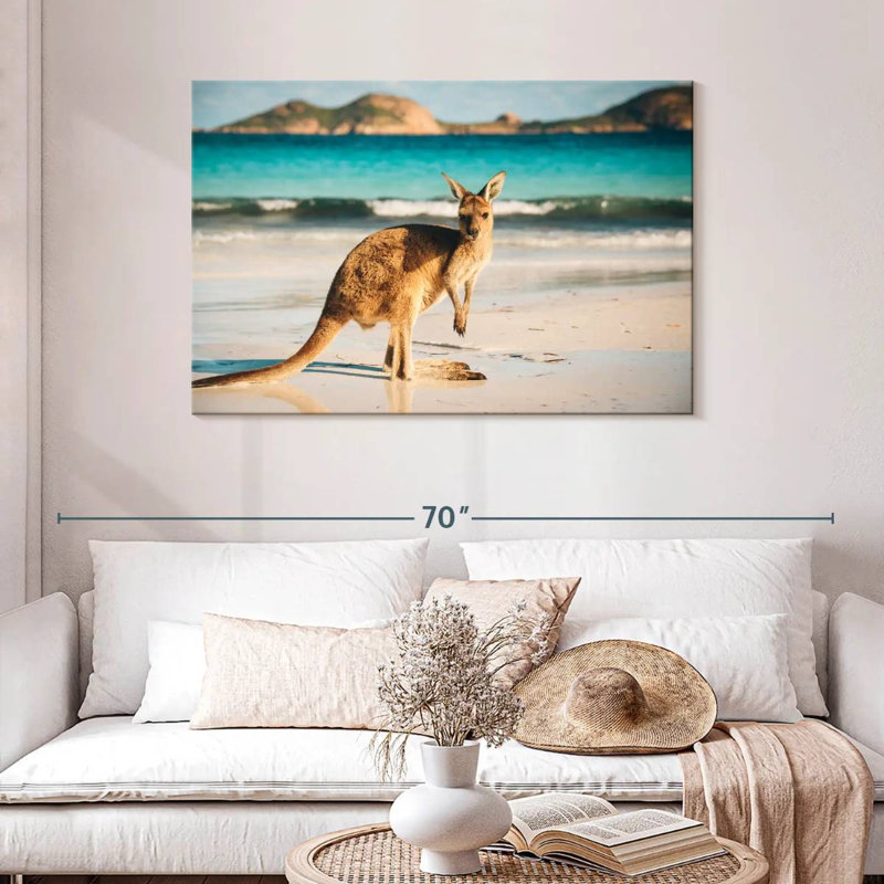 Brampt Beach Kangaroo, 30" H x 45" W