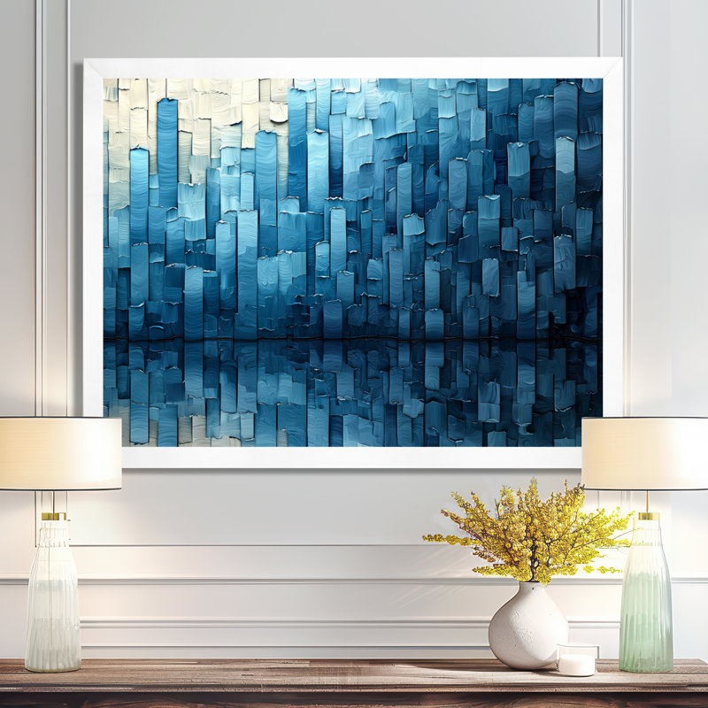 Imal - Abstract Wall Art, Reproduction encadrée d'une seule photo, H 30 po x l 40 po, Blanc