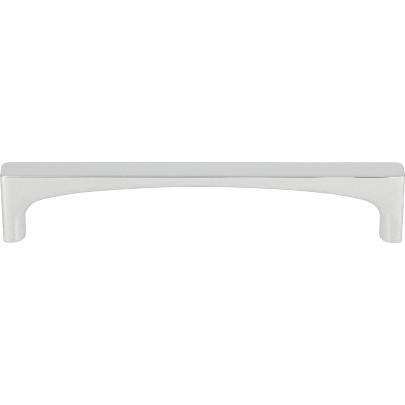Polished Chrome Modern Bar Handle with Mounting Hardware