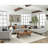Cushion Back Sofa With Pillows