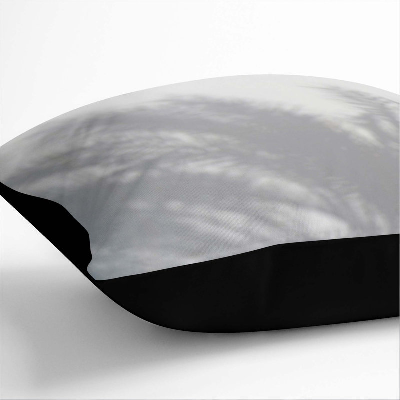 Square Throw Cushion, Black, 40cm H x 40cm W x 15cm D