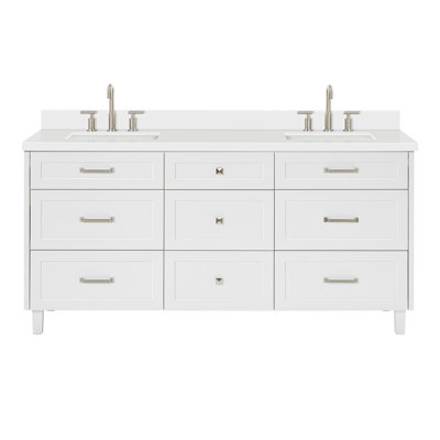 Meuble-lavabo double 73 po ARIEL Monroe