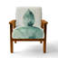 Chaise rembourrée Leaves-1736897997
