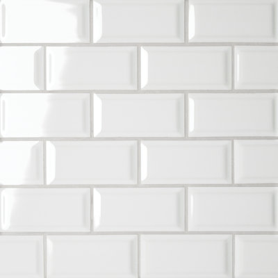 Le Cafe 2 in. x 4 in. Glossy Porcelain Tile