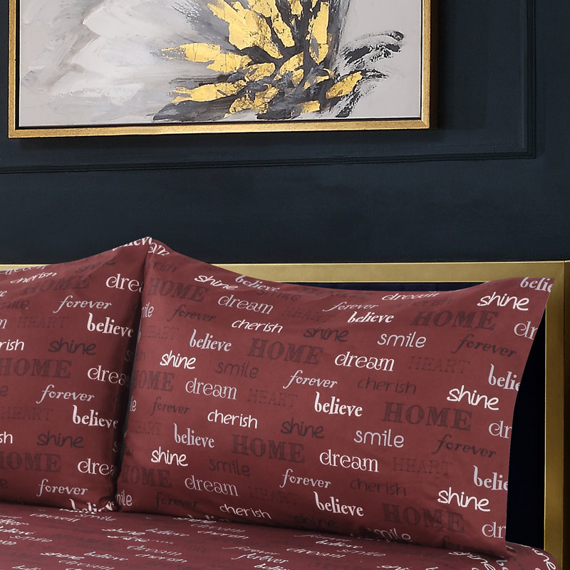 Taies d'oreiller rouge Inspire