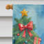 Drapeau de Noël maison de renne-112702266
