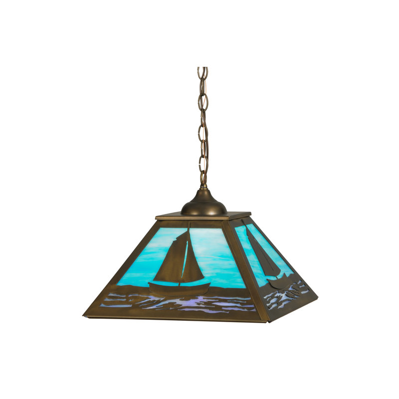 Luminaire suspendu pour dôme simple 1 lumières Sailboat