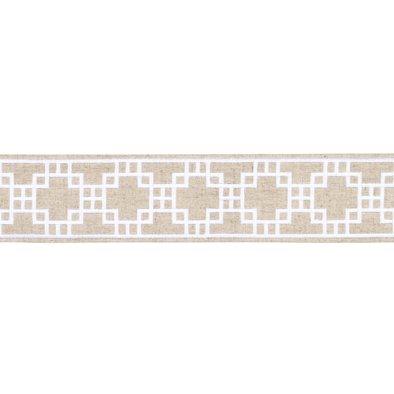Squared Away Trellis Tape, Tan