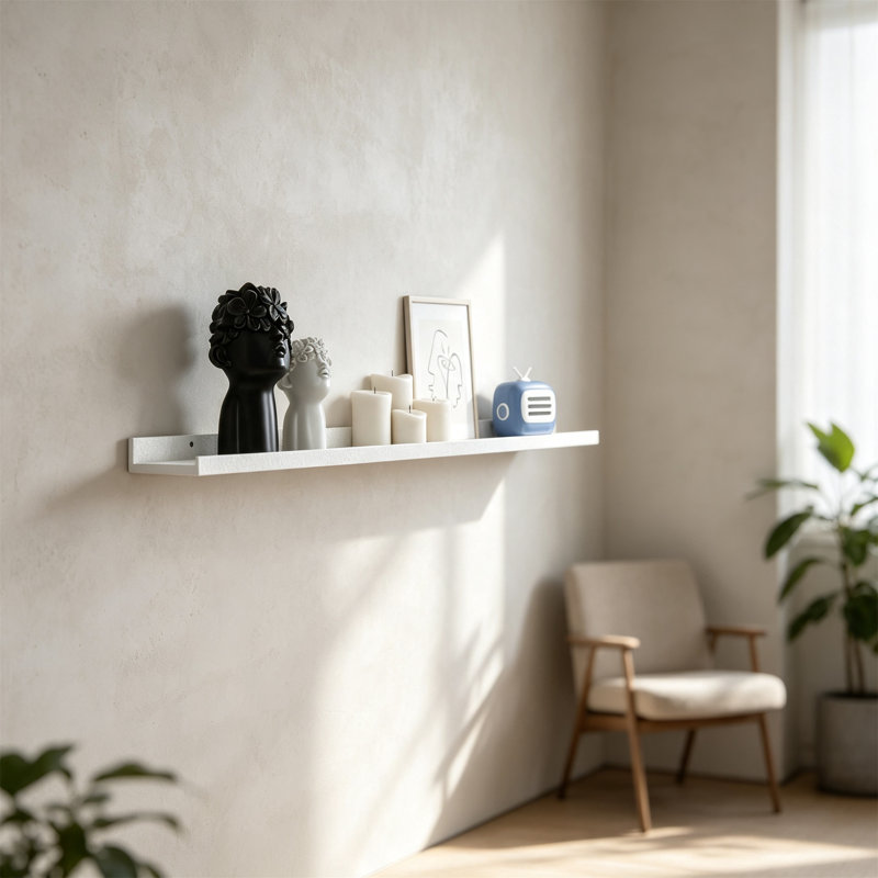 MDF Floating Shelf, White