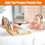 Serviteur de bain autoportant en bambou