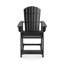 Élégant fauteuil de comptoir noir - fait pour la terrasse et la salle à manger