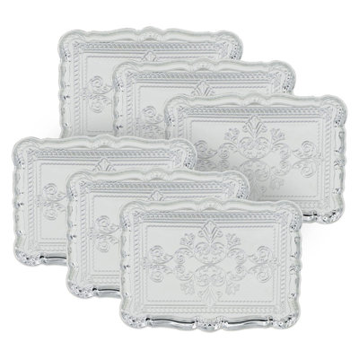 Ensemble de 6 assiettes de présentation pour table d'événement
