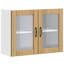 Kitchen Wall Cabinet With Glass Door Lucca Engineered Wood-554589249-554589256