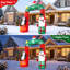 Décoration de jardin gonflable en forme de bonhomme de neige 9 pi avec lumières DEL intégrées