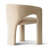 Modern Chenille Upholstered Dining Chair With Arm-377680016