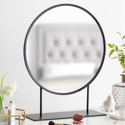 Jackie Metal Round Floor Mirror