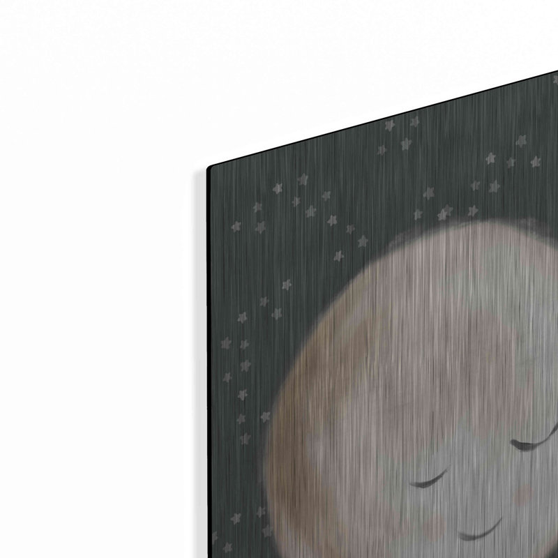 «Happy Little Moon II» par House Fenway, art mural en métal, H 24 po x l 16 po