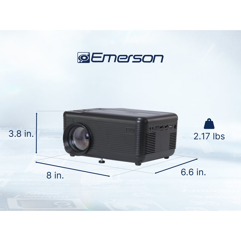 Lecteur DVD de cinéma maison 150 "avec écran de projection et étui de transport