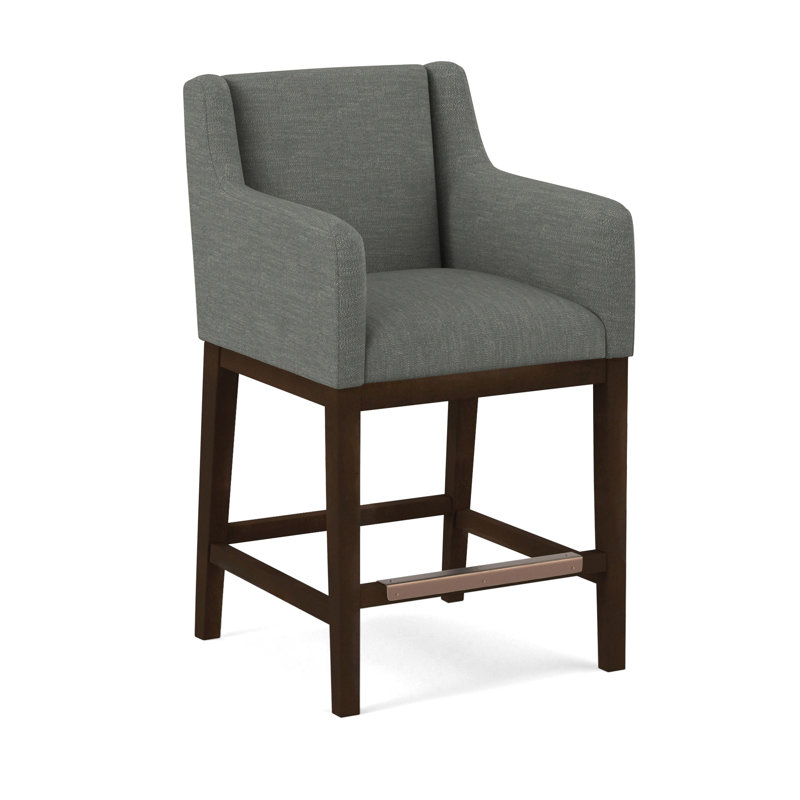 Upholstered Stool, Applause Archway Grey, Nutmeg