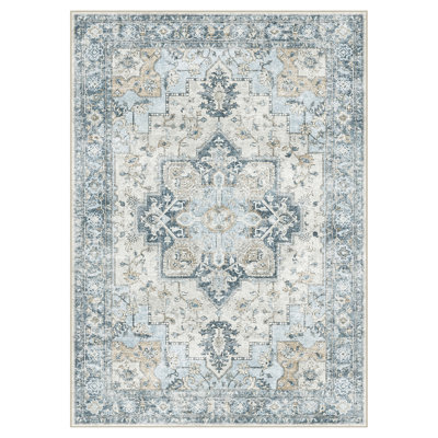 Roehit Oriental Performance Machine Washable Area Rug
