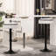 2 chaises en lin à hauteur de comptoir, pivotantes à 360 ° et réglables avec 2 tabourets de bar, pour la cuisine