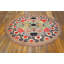Antique American Hooked Usa Wool Ivory Beige Cream White Rug