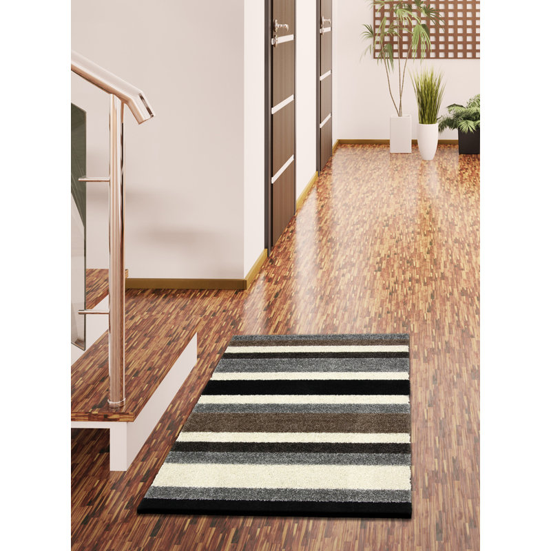 Hyatt Striped Area Rug Set, Rectangle 66 x 100cm