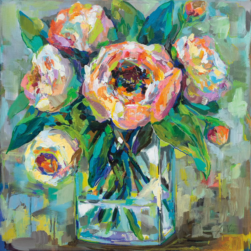 Pink by Jeanette Vertentes - Wrapped Canvas Painting, 91cm H x 91cm W