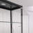 40X16.5X78" Glass & Aluminum Showcase Display Case with LED Lights 5-Tier Shelf Floor Stand