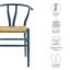 Chaise d'appoint de salle à manger en bois 32 po Amish-108891639-108891640