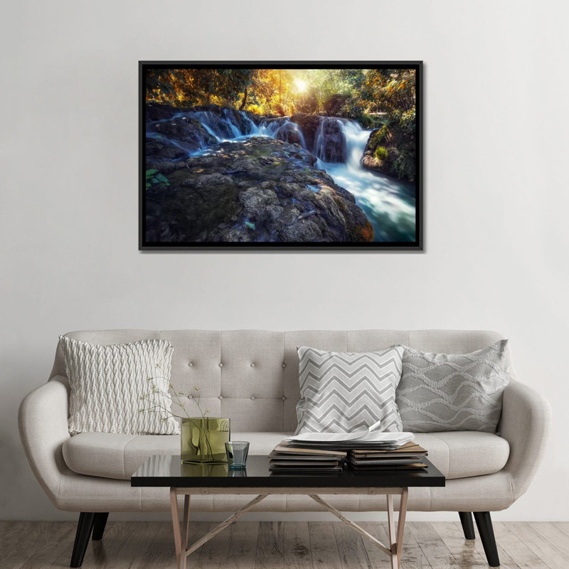 « vodice, croatie », impression sur toile, H 18 po x l 26 po x P 1,5 po, Toile avec cadre noir