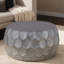 Table basse contemporaine 32 po en aluminium avec table contemporaine, sans chaises.-526986768