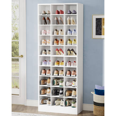 40 Pair Shoe Storage Cabinet Latitude Run Finish: White