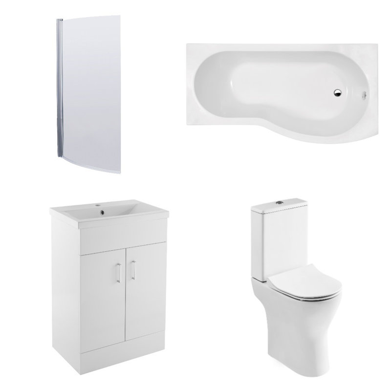 Bathroom Suite, Right-Handed