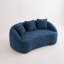 Causeuse incurvée moderne de 65 po x P 39,4 po avec 3 coussins et coussin en mousse compressée-1204966114